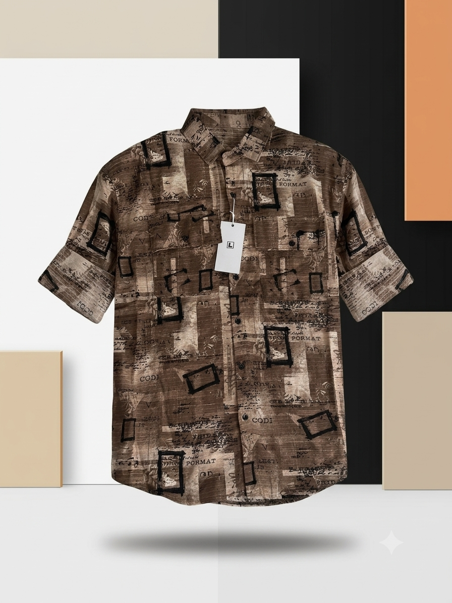 Urban Printed Baggy Shirt